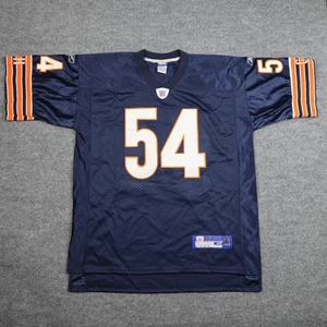 Chicago Bears Football Jersey Mens 48 Navy NFL Brian Urlacher Reebok On Field - Picture 1 of 17