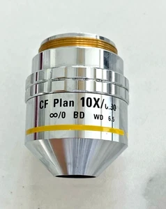 NIKON CF Plan 10X/0.30 ∞/0 BD WD 6.5 Mikroskop Objektiv Objektiv gebraucht aus Japan - Bild 1 von 5