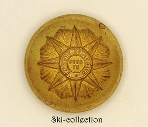 Pulsante Di Mantenimento Dell'Ordine Di Pio IX°, Vaticano. XIX° Secolo. 21 Mm - Picture 1 of 3