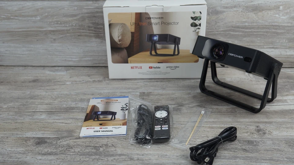 DBPower Black N5 Ultrathin 360 Degrees Adjustable Stand Smart Projector - Image 1 of 4