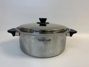 Vintage Vitacraft # 5506 6 Quart Suppentopf Dutch Oven & Deckel 5-lagig Nikromstahl - Bild 1 von 9