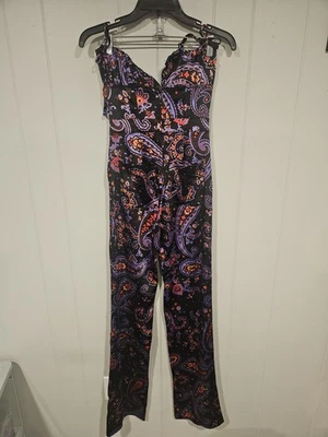 Nuevo con etiquetas Mono Jersey Danielle Bernstein WeWoreWhat Negro Cachemira Talla 00 Foto 1 de 4