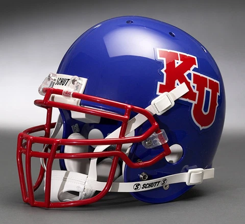 KANSAS JAYHAWKS NCAA Schutt XP Full Size AUTHENTIC Gameday Football Helmet Cover