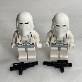 LEGO Star Wars Minifigure Snowtrooper X 2 Black Head With Blasters AT-AT 8129
