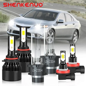 Para For Acura TSX 2009-2013 2014 HID/LED faro Hi/Lo Beam +Kit de luz antiniebla - Picture 1 of 22