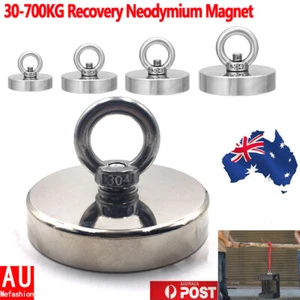 30-700Kg Salvage Recovery Magnet Neodymium Rare Earth Treasure Fishing Detector - Picture 1 of 39