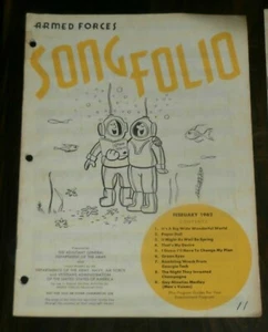 ARMED FORCES SONG FOLIO Februar 1962 - Noten für US-Truppen - Noten - Bild 1 von 3