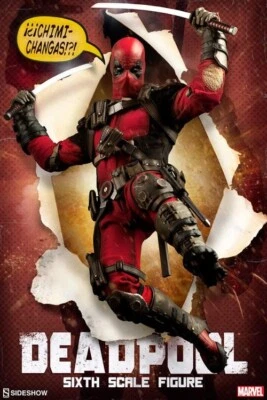 Figura Deadpool 1/6 de Sideshow Collectibles remitente sellado Foto 1 de 4