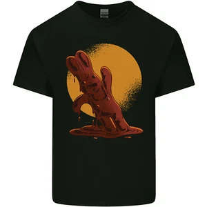 A Melting Chocolate Bunny Easter Kids T-Shirt Childrens - Picture 1 of 17