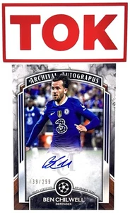 2022-23 Topps Museum Collection UCL Archival 039/299 Ben Chilwell #AA-BC Auto - Bild 1 von 2