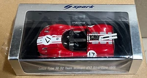 Lotus 30 S2 #17 Brian Muir, Silverstone Int 1966. 1:43 Spark S2211. NEW. - Picture 1 of 6