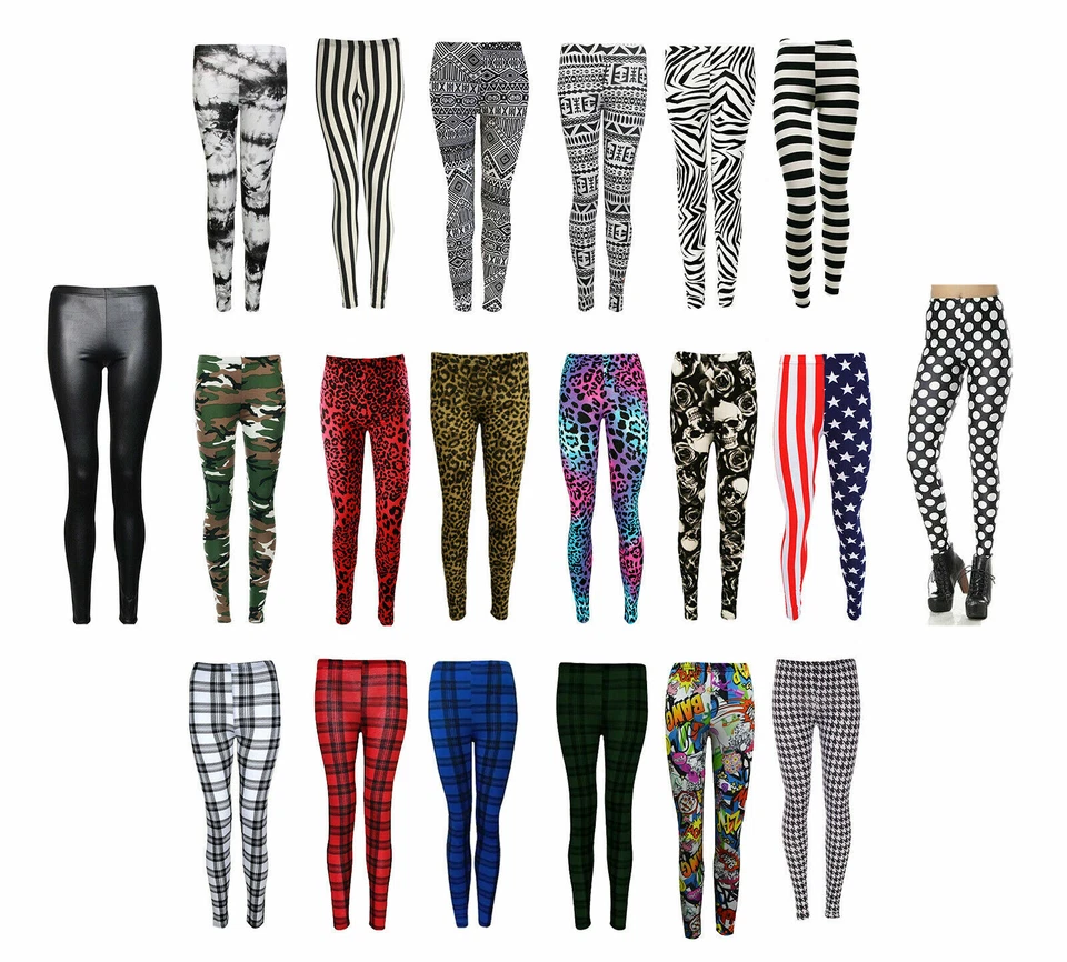 Ladies Full Length Printed Legging Women Jeggings Stretchy Pants Skinny Leggings - Image 1 of 1