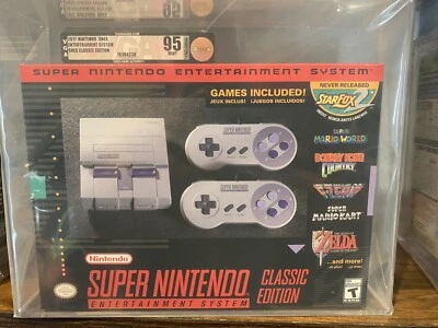 Super Nintendo Classic Edition VGA 95 Gold Gem Mint SNES Wata CGC - Image 1 of 2