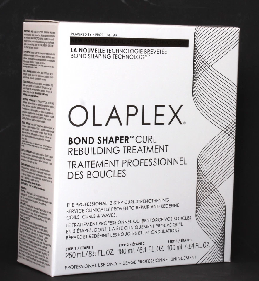 Olaplex Bond Shaper Curl Rebuilding Treatment -3 Step Strengthening Service