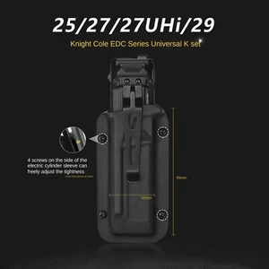 Fodero torcia K-Heath clip da cintura per NITECORE EDC25/EDC23/EDC29/EDC27UHi - Foto 1 di 12