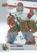 2019-20 Upper Deck CHL Hockey Autograph #20 Alexis Gravel B AUTO