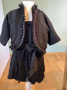 ❤️Dirndl Kinderdirndl Kinga Mathe schwarz Spitze Edel Gr.92 !NEU!❤️ - Bild 1 von 7