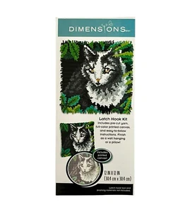 Dimensiones Kit Gancho Cierre Gato Colgante de Pared o Almohada 12 x 12 NUEVO Original En Caja - Imagen 1 de 4