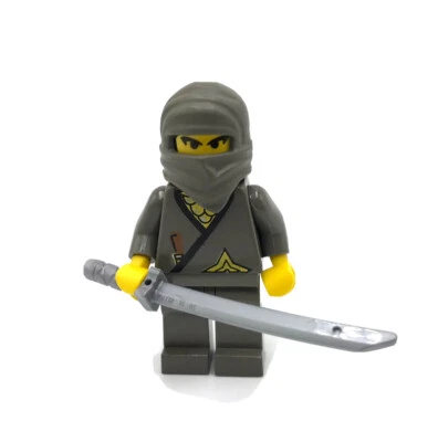 LEGO Ninja Gris Minifigura 6093 6089 6033 3019 1187 4805 Minifigura Foto 1 de 4