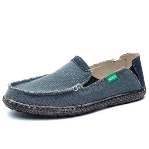 Lightweight Canvas Casual Shoes Men's Breathable Loafers Slip on Walking Shoes - Picture 1 of 25