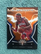 2016-17 Panini Totally Certified Energizers Red 34/60  Allen Iverson #10 HOF