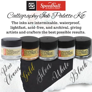 Tintas de dibujo y caligrafía para ilustración Speedball letras estampado aerógrafo - Imagen 1 de 7