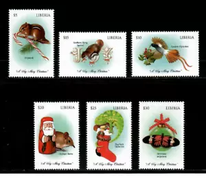 Liberia 1999 - Christmas Santa Clause - Set of 6 Stamps - MNH - Picture 1 of 1
