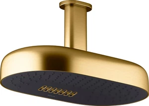 Kohler K-26295-2MB Statement 14" Multi Function Rain Shower Head, Brushed Brass - Picture 1 of 13
