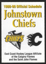 1998-99 Johnstown Chiefs ECHL Hockey Schedule !!! CTC