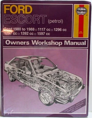 Haynes - Ford Escort (Septiembre 1980-88) Todo Modelos Amo Taller Manual Usado - Imagen 1 de 4