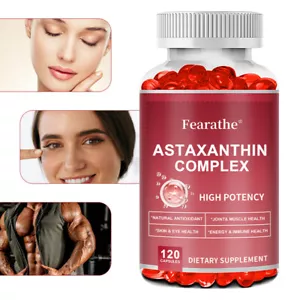 Astaxanthin Complex-Powerful Antioxidant Support,Eye,Skin,Joint & Immune Health - Picture 1 of 13