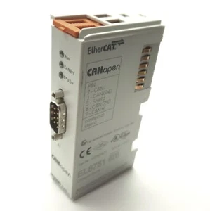 Beckhoff EL6751-0010 EtherCAT CANopen Slave Terminal, 9-Pin D-Sub Male - Picture 1 of 8