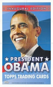 INAUGURAL EDITION PRESIDENT OBAMA 2008 TOPPS BOX TOPPER PROMOTIONAL POSTER - Picture 1 of 1