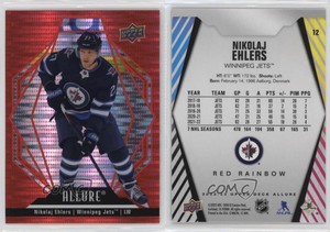 2022-23 Upper Deck Allure Red Rainbow Nikolaj Ehlers #12