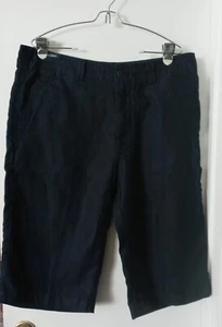 M&S Blue Harbour Men's Linen Shorts Navy Blue Waist 38 - Picture 1 of 6