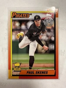 2025 Topps Series 1 #T90-63 Paul Skenes 35th Anniversary 1990 Topps Pirates Mint - Picture 1 of 2