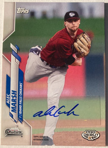 2020 Topps Pro Debut Autographs #PD39 Alec Marsh Royals Arizona State
