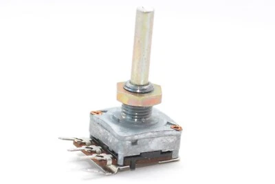 MIL Radio-Potentiometer von Preh, 1 kOhm linear, Metallgehäuse, 4 mm Achse, NOS - Bild 1 von 4
