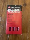 Vintage Weber Costello Dry Erase Markers 4 Pack Made In Japan Red 