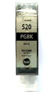 1x Original Canon Refilled PGI-520 Pigment Black Carts, Tintenstrahl, Packungsgröße 1, MP980 - Bild 1 von 2