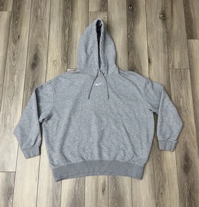 Sudadera con capucha Nike gris central Swoosh bordada de gran tamaño para mujer talla mediana  - Imagen 1 de 9