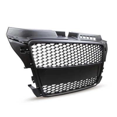 front grill for AUDI A3 8P RS-TYPE 2008-2011 2012 SPORTBACK 3D 5D MATT black - Image 1 of 4