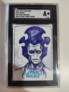 2015 Topps Star Wars Force Awakens Nute Gunray Sketch Card – SGC Graded – 1:1 - Picture 1 of 2