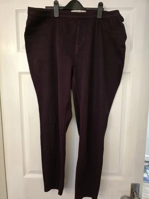 Next Leggings Jersey Largo Completo Denim Ciruela Talla 20 Regular Excelente Estado  Foto 1 de 4