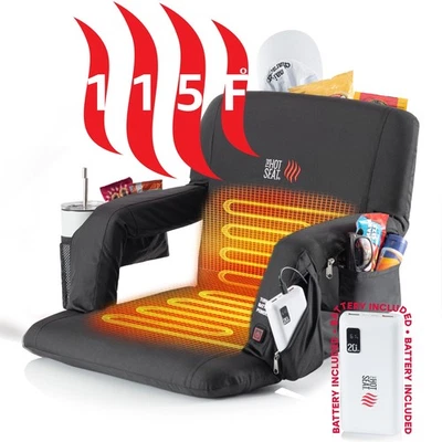 The Original Hot Seat, Dual Heat Stadium Chair with Back Support, Heats Seat ... - Image 1 of 4