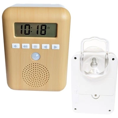 Radio mit Bewegungsmelder Timer & Akkubetrieb Badradio Uhr Bad Badmöbel Zimmer - Bild 1 von 4