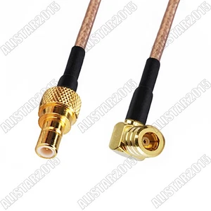 SMB Male to SMB Female Right Angle Radio Extension RF Pigtail RG316 Coax Cable - Picture 1 of 3