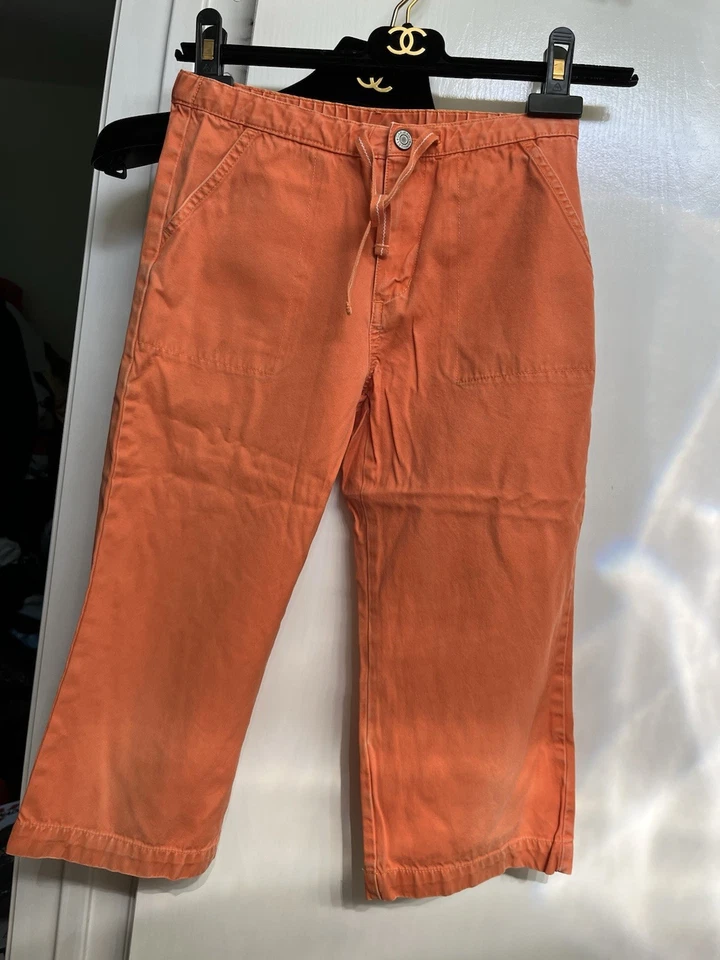 GAP NARANJA ALGODÓN CÓMODO CINTURA ELÁSTICA ESCUELA CASUAL PANTALONES VAQUEROS NIÑO 10 Foto 1 de 4