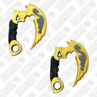 Mezco One:12 Rumbler Death Adder - ножи Karambit Fang масштаб 1:12 оружие - Изображение 1 из 2