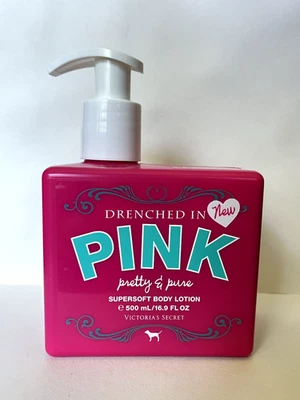 PINK Victoria's Secret Drenched In Pink Pretty and Pure 16.9oz Body Lotion - Image 1 of 2